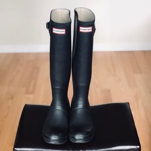 Black Hunter Boots size 7